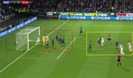 Manchester City's failure to defend a corner against Huddersfield Town led them to concede.